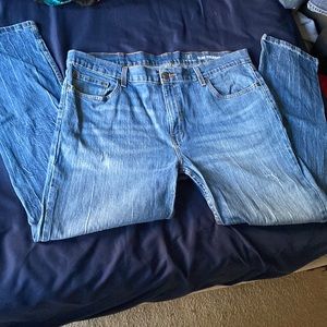 Mens Slim straight medium wash jeans